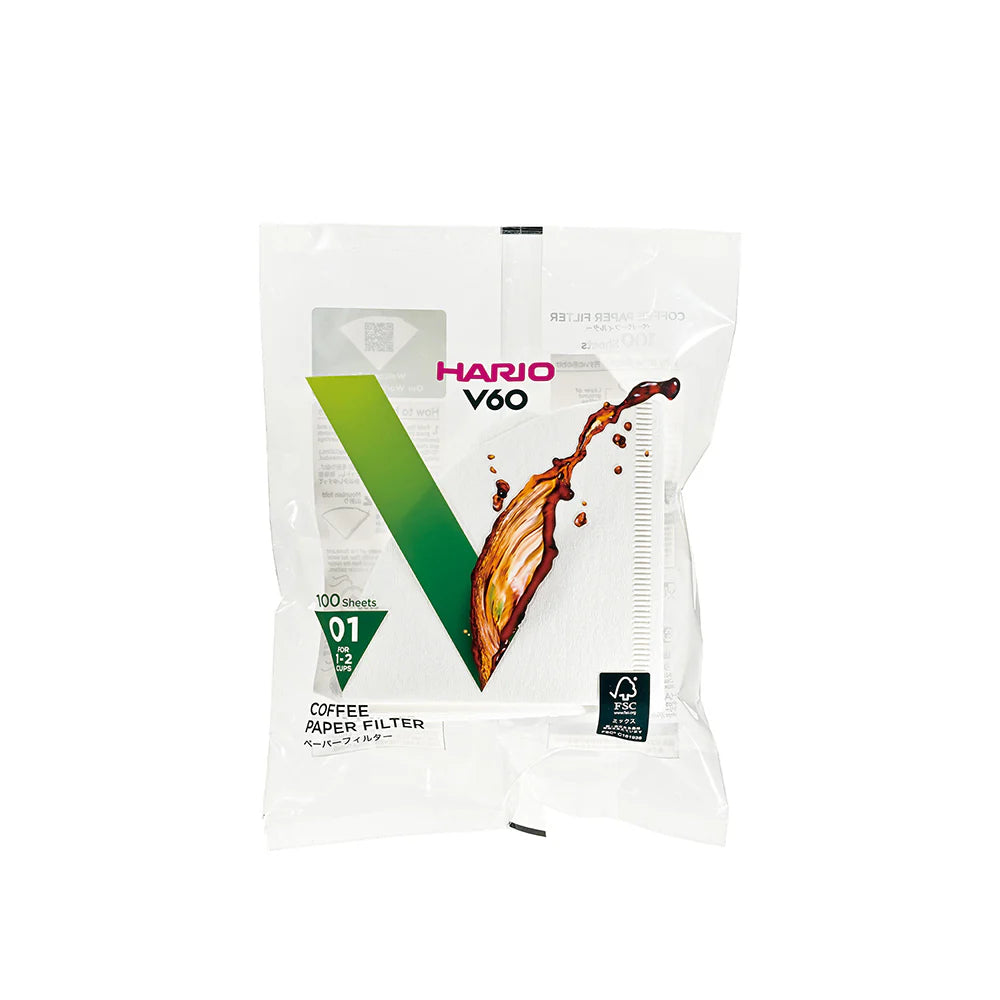 Hario V60 Paper Filters Size 01. Scorgo Coffee & Roastery Co.