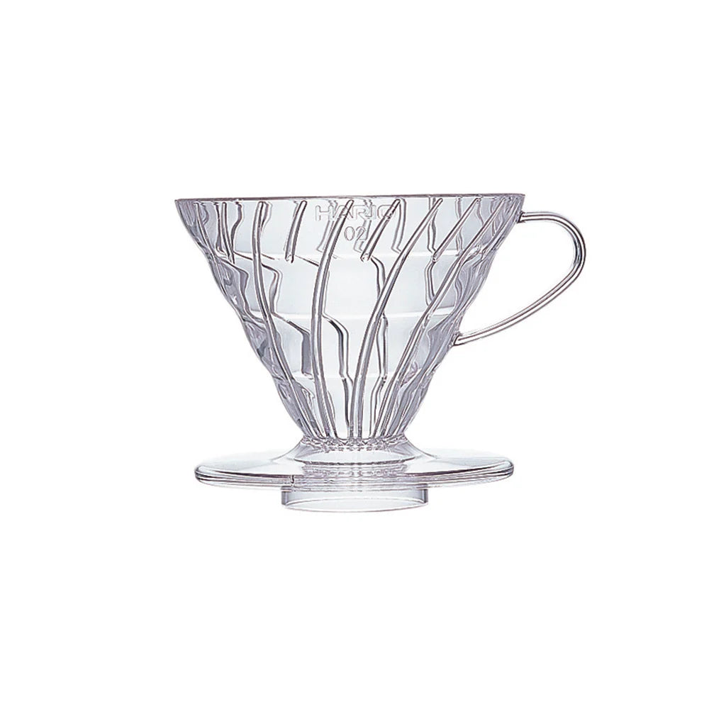 Hario V60 Coffee Dripper Size 02 in clear. Scorgo Coffee & Roastery Co.