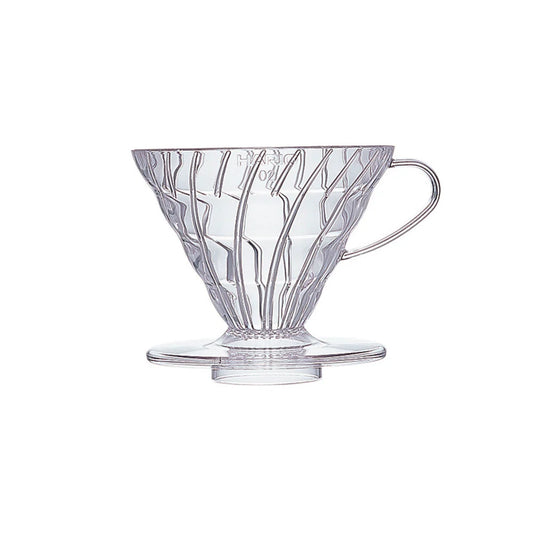 Hario V60 Coffee Dripper Size 02 in clear. Scorgo Coffee & Roastery Co.
