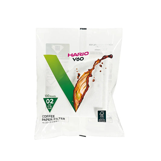 Hario V60 Paper Filters Size 02. Scorgo Coffee & Roastery Co.