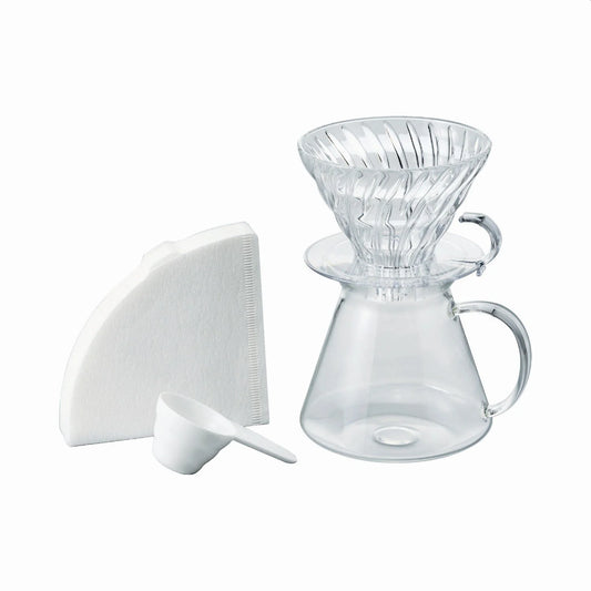 Hario V60 Glass Brewing Kit. Scorgo Coffee & Roastery Co.