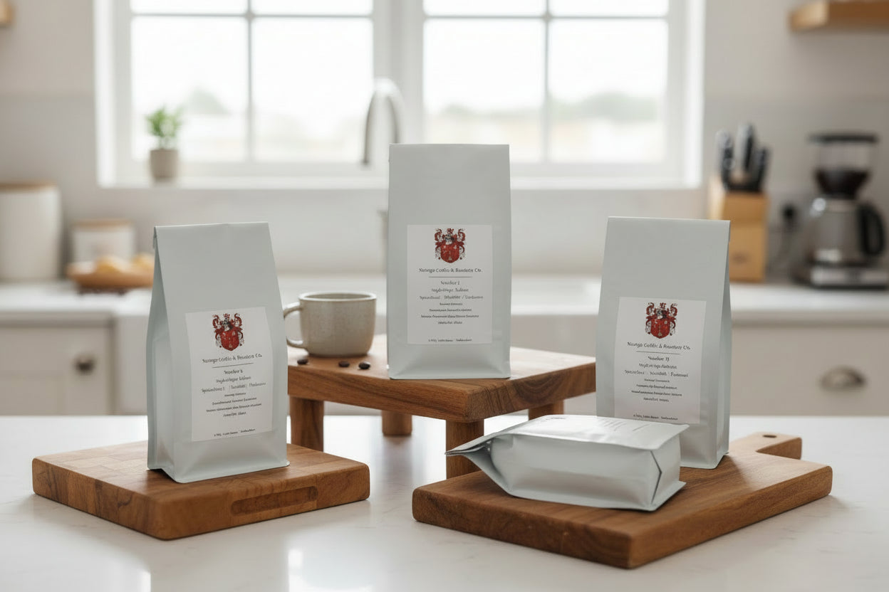 Enjoy single origin arabica specialty coffee in the morning. Ethically sourced and fair trade. Roasted fresh at our UK-based family run roastery.