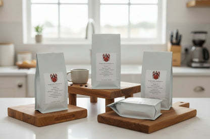 Enjoy single origin arabica specialty coffee in the morning. Ethically sourced and fair trade. Roasted fresh at our UK-based family run roastery.
