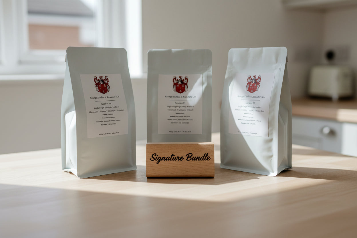 Enjoy single origin arabica speciality coffee in the morning. Ethically sourced and fair trade. Roasted fresh at our UK-based family run roastery.